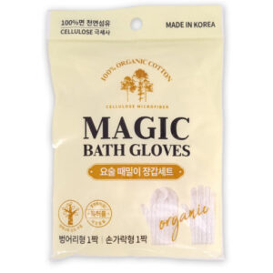 때르메스 오가닉 요술 때밀이 장갑 세트 ( White, 2개입 )