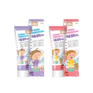 저불소,자일리톨&칼슘 함유 우리아이를 위한 키즈세이프 치약 2종