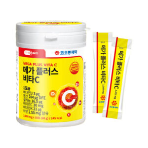 우리가족 활력부스터, 메가 플러스 비타C  60g (2,000mg X 30포)