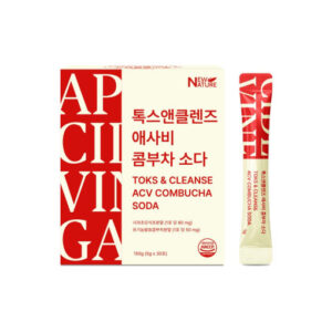 19종혼합유산균&프락토올리고당 함유 톡스앤클렌즈 애사비 콤부차 소다 5g x 30포