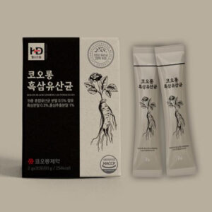 흑삼의 진한 힘, 건강한 장 더블케어 유산균, 코오롱 흑삼유산균 2g x 30포