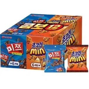 오리온 콤보 12 PACKS 과자세트, 미쯔 6p + 초코칩 쿠키 미니 6p