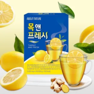국산 배+생강+진피+도라지+레몬, 환절기엔 목 앤 프레시 부스터 (약3g x 30포)